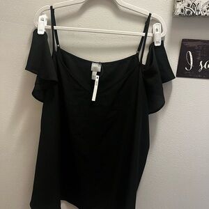 Elegant Black Off-Shoulder Top